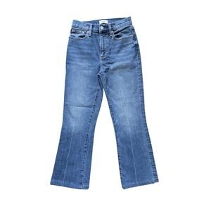 Pistola High Rise Crop Bootcut Jeans Womens 25 Blue Minimalist Resort Coastal